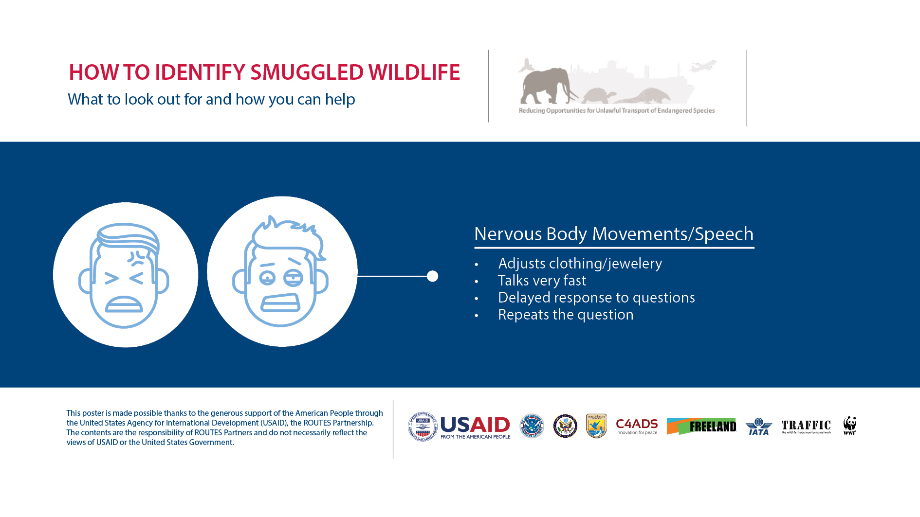How to Identify a Wildlife Trafficker: Nervousness - Horizontal