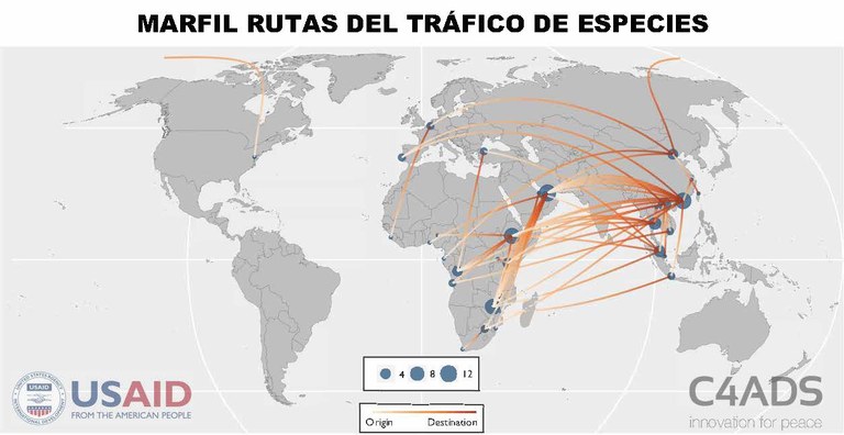 Ivory Routes Map Spanish